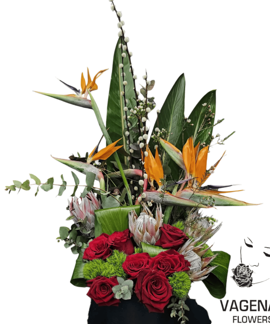 Σύνθεση λουλουδιών Μεγάλη Όρθια