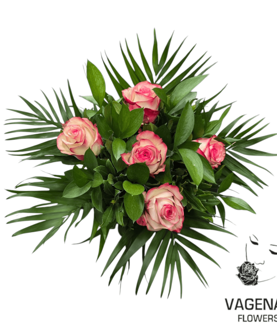 Μπουκέτο με Δίχρωμα Τριαντάφυλλα